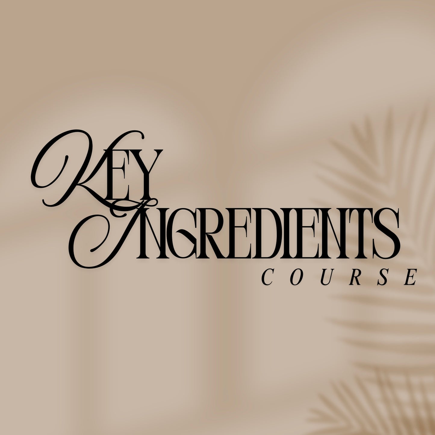 Key Ingredients Course