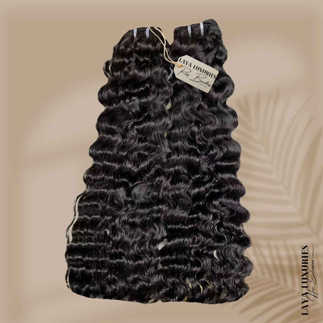 Raw Indian Curly Bundles